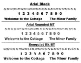 sign fonts